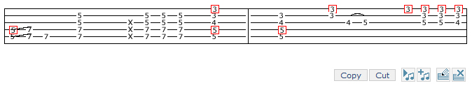 Validated Tablature Grid